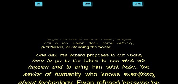 site web réalisé en html, css et javascript