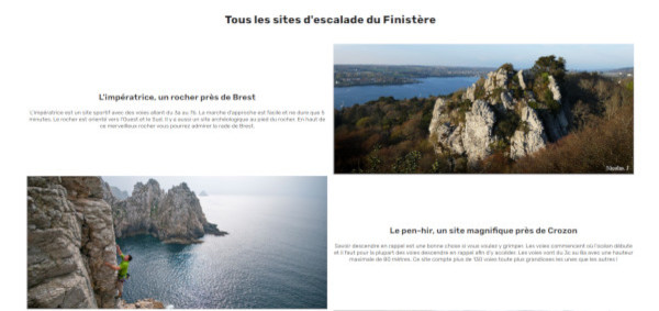 site web réalisé en html et css